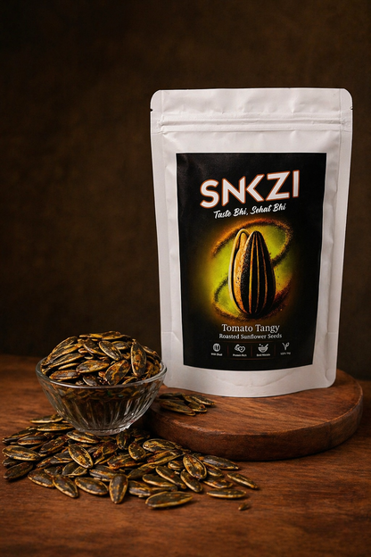 SNKZI Tomato Tangy Jumbo Sunflower Seeds With Shell | 100g
