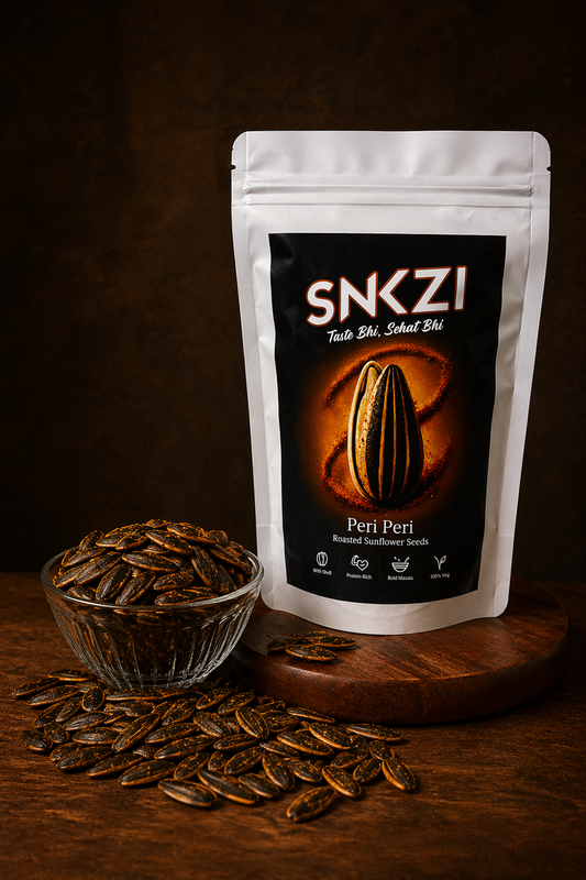 SNKZI Peri Peri Jumbo Sunflower Seeds With Shell | 100g